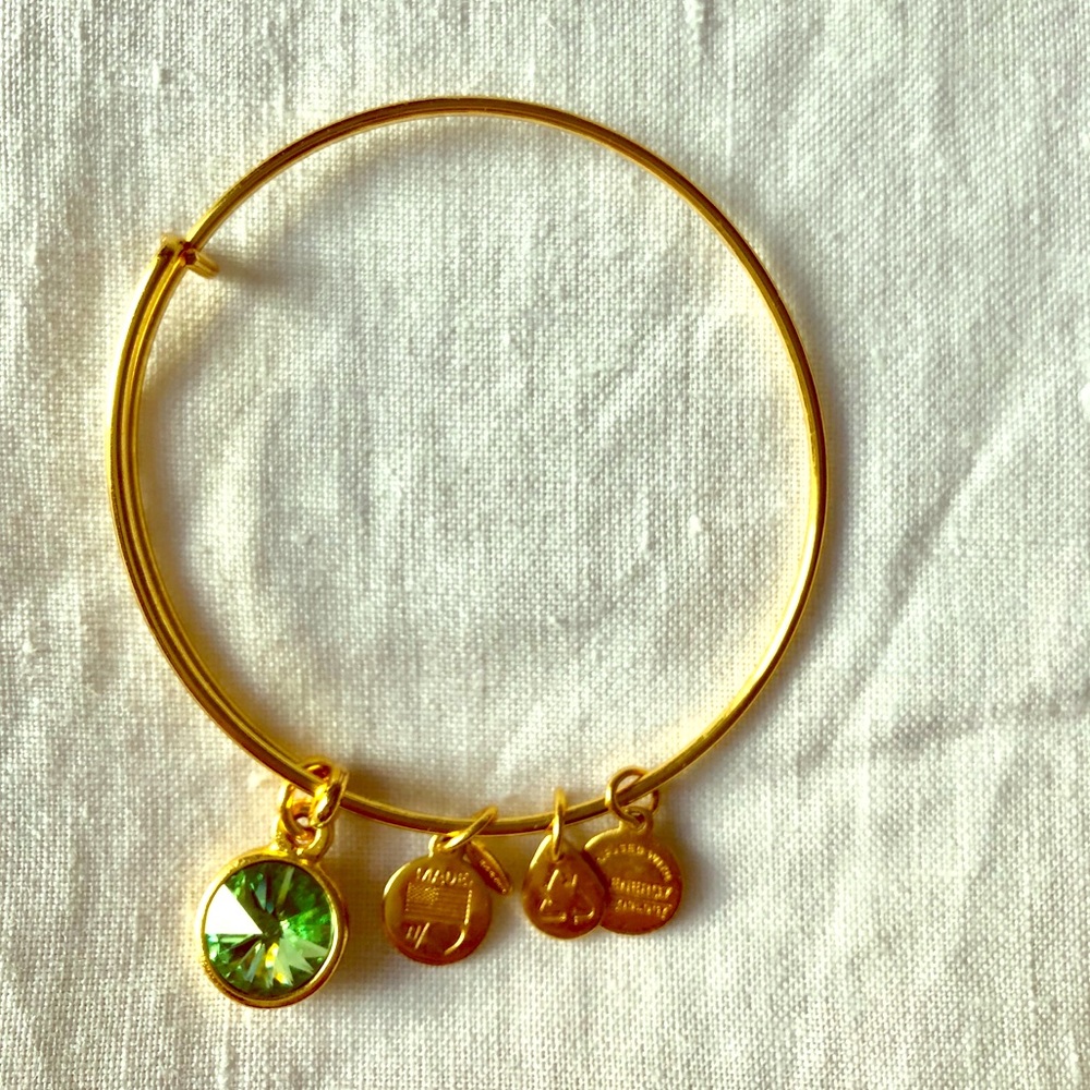 Alex & Ani Peridot (August) Birthstone Bracelet